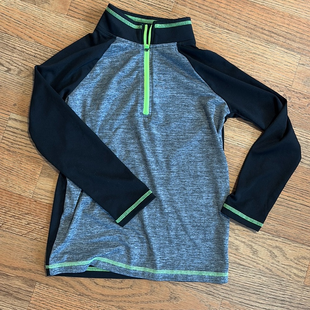 Boys 3/4 zip shirt jumping beans